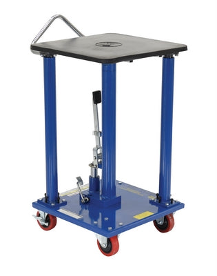 Hydraulic Post Table 18 In. x 18 In. 500 LB Capacity Blue