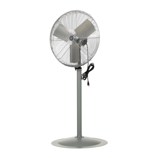 Steel Pedestal Circulatory Fan 65-1/2 In. Height Silver