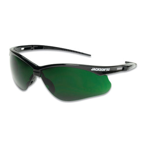 Jackson SG Safety Glasses - I.R 5.0 - Black Frame - Hardcoat Anti-Scratch - Medium Cutting and Brazing