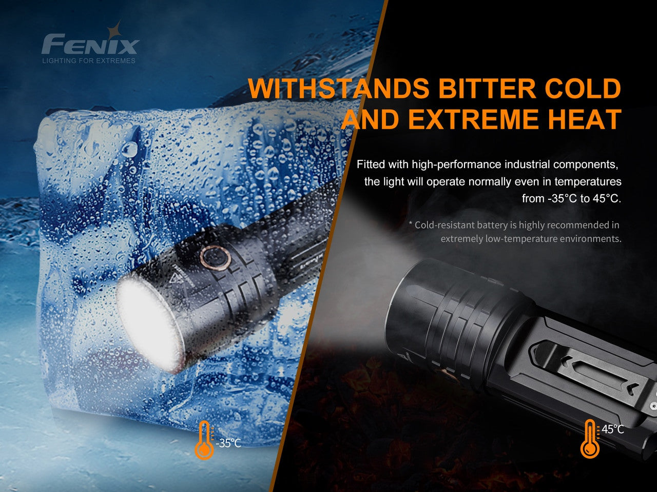 Fenix LR35R Rechargeable Flashlight - 10,000 Lumens