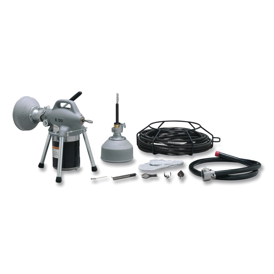 Model K-50-8 Drain Cleaner, 400 RPM, 3/4 in to 4 in Pipe Diameter