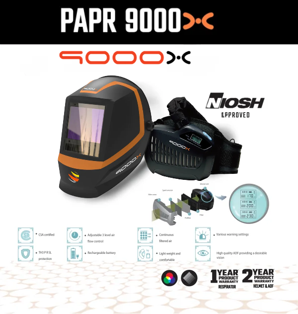 RWX9000 PAPR WELDING HELMET