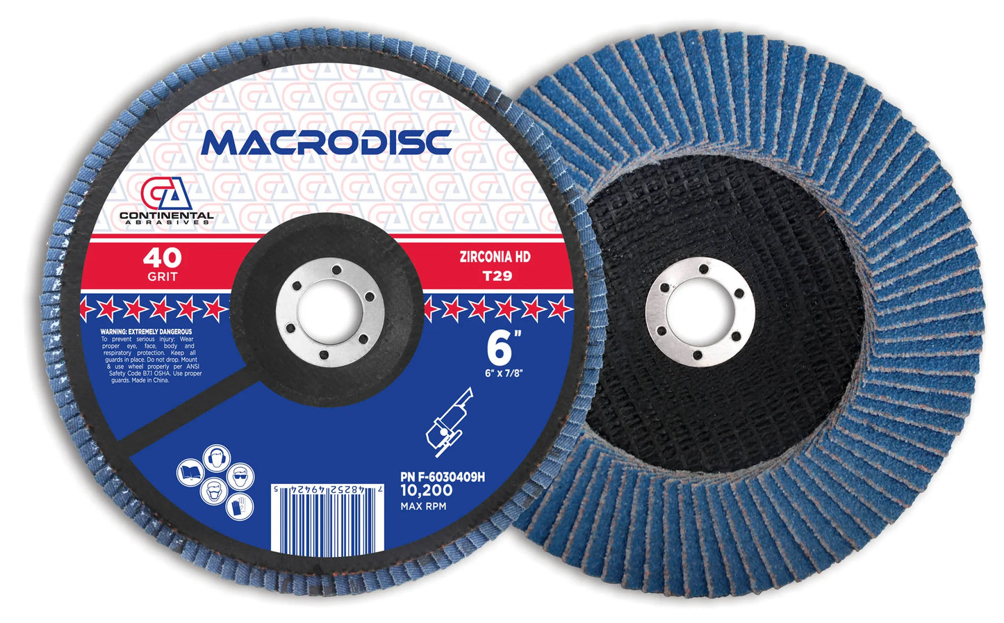 40 Grit Type-29 Jumbo Premium High-Density Jumbo Zirconia Flap Disc For Grinding