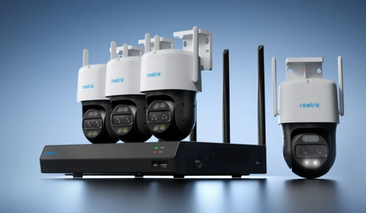 Smart 4K Dual-Lens Security System with Auto-Zoom Tracking