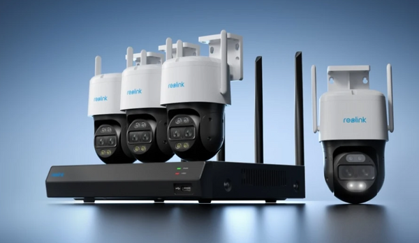 Smart 4K Dual-Lens Security System with Auto-Zoom Tracking