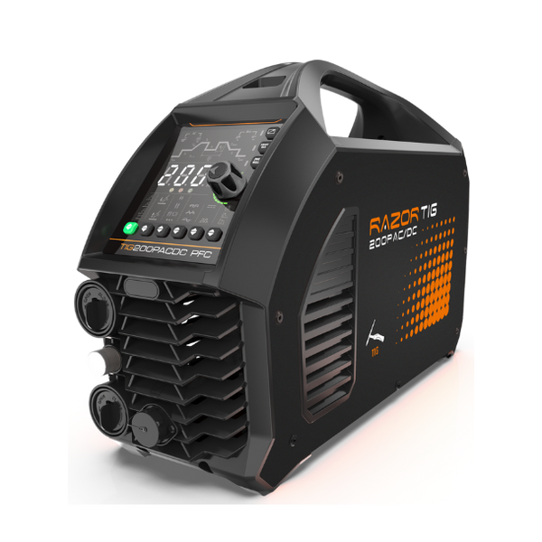 Razor Tig 200 Amp Dual Voltage Digital Ac/Dc Pulse Tig Inverter C/W Tig Torch & Regulator
