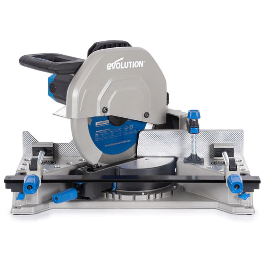 Evolution S355MCS: Mitering Chop Saw With 14 In. Mild Steel Blade | Heavy Duty | Metal Cutting