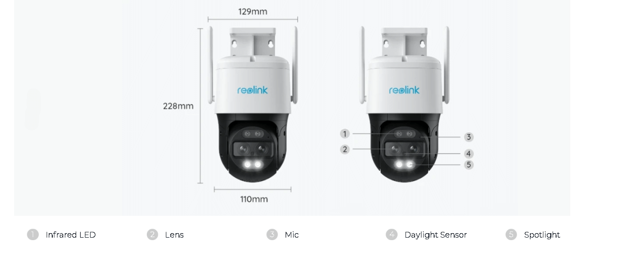 Smart 4K Dual-Lens Security System with Auto-Zoom Tracking