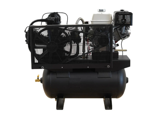 EMAX 26 CFM 30 Gallon Horizontal Air Compressor with 13HP Honda Gas Engine