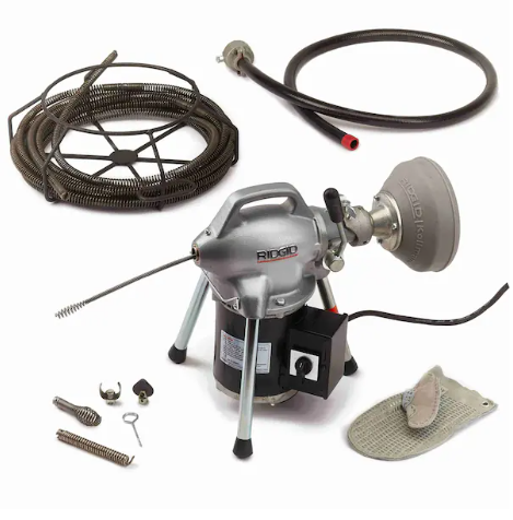 Model K-50-8 Drain Cleaner, 400 RPM, 3/4 in to 4 in Pipe Diameter