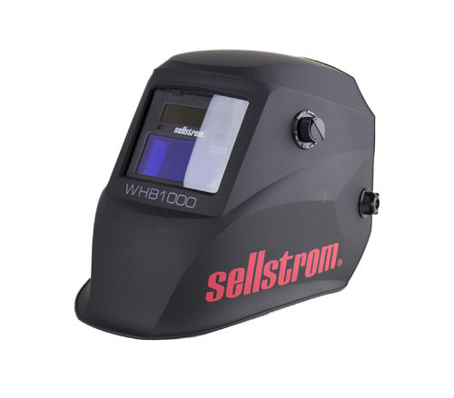 Sellstrom WHB1000 Advantage Series Welding Helmet, Solar Operated, 3.54" x 1.57" view size, 9-13 Shade
