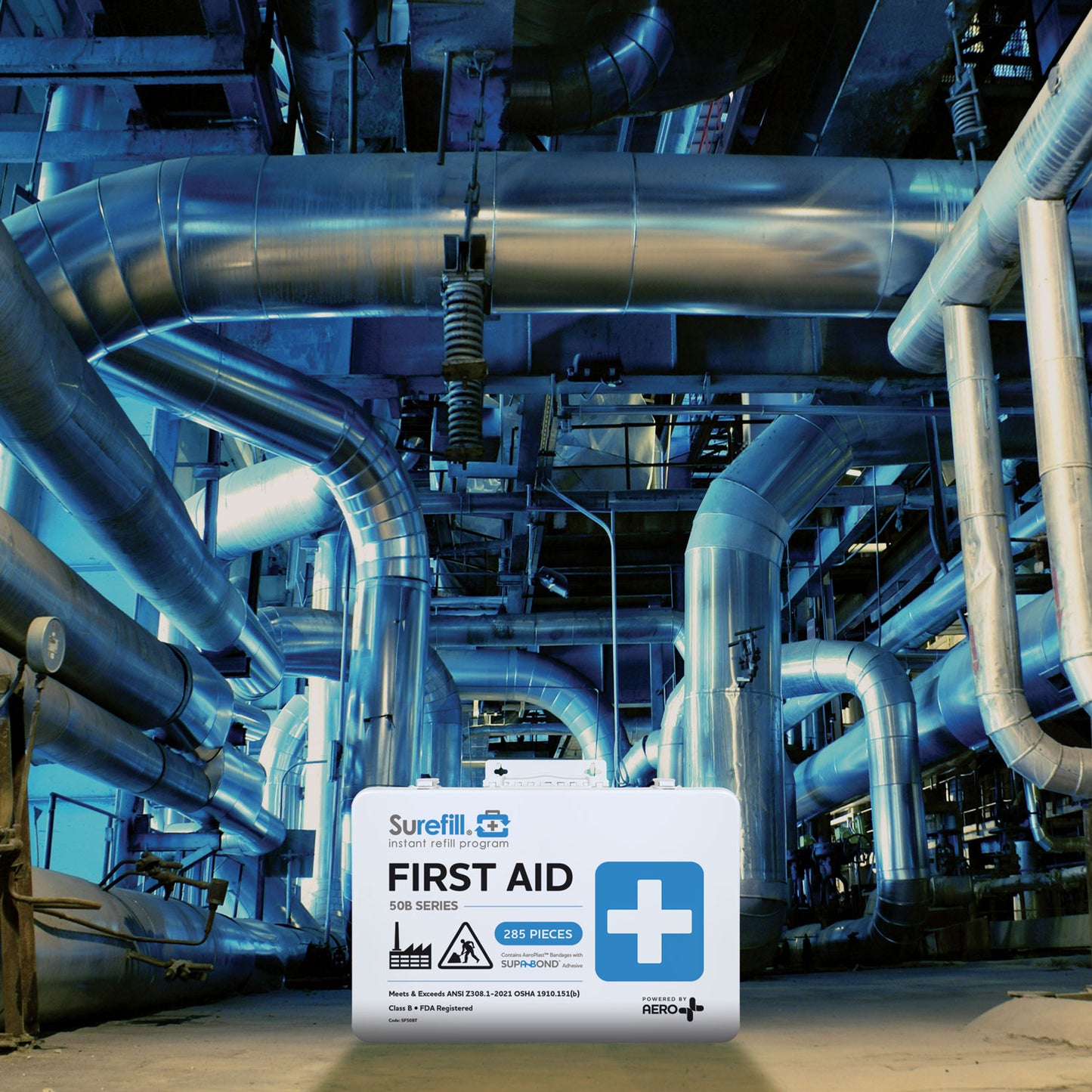 Surefill® 50B Series ANSI B First Aid Kit – Metal Case
