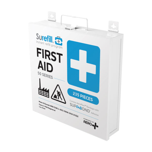 SUREFILL™ 50 ANSI 2021 A+ First Aid Kit – Metal Case