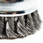 3" x 5/8-11" .020" Carbon Steel Knotted Cup Brush