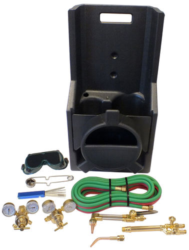 Welding and Cutting Kit, Portable V Style CGA540/MC CGA200 (with 15 ft. hose)