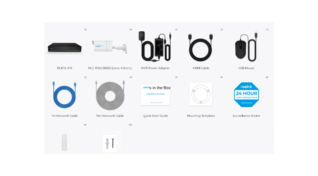 Reolink Smart 4K 8MP Security Kit- RLK16-810B8-A