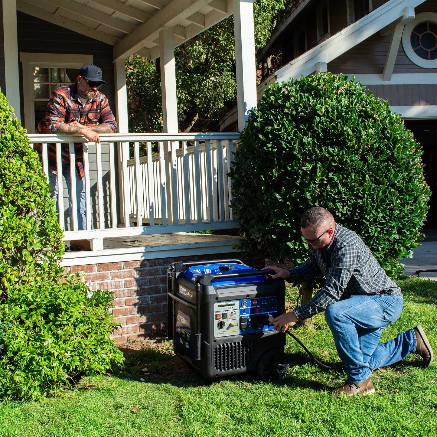 DuroMax 9,500 Watt Portable Tri Fuel Inverter Generator - Quiet, Low THD