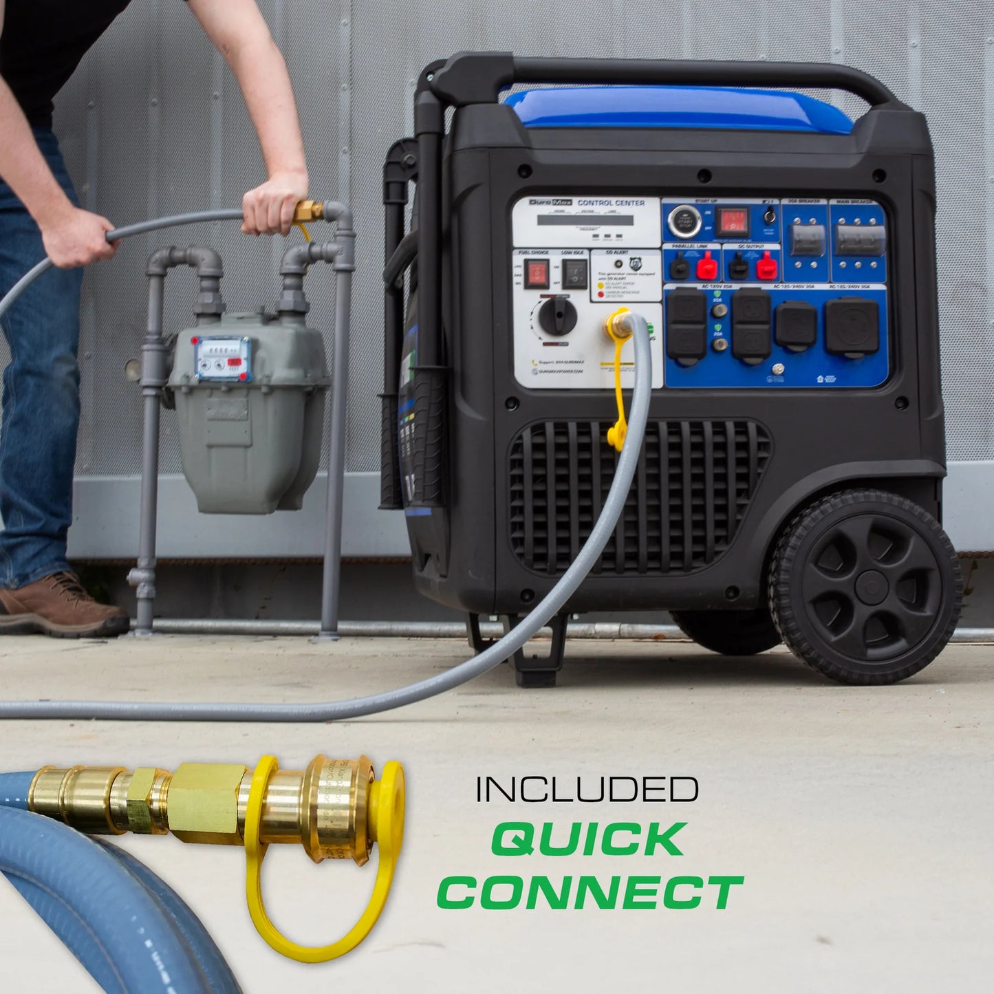 11,000 Watt Portable Tri Fuel Inverter Generator - Quiet, Low THD
