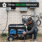 12,000 Watt Dual Fuel Portable HX Generator w/ CO Alert