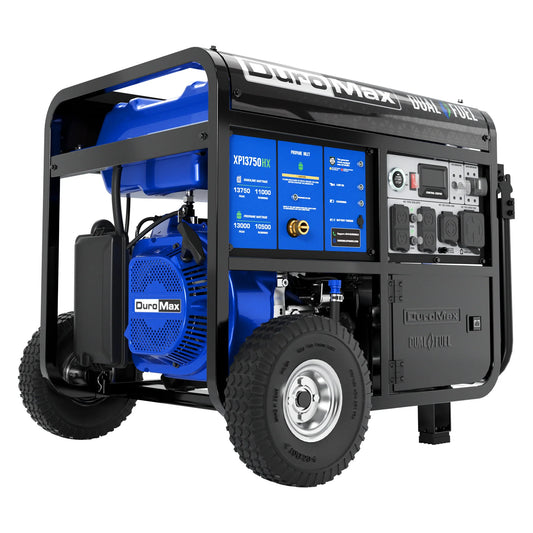 13,750 Watt Dual Fuel Portable HX Generator w/ CO Alert