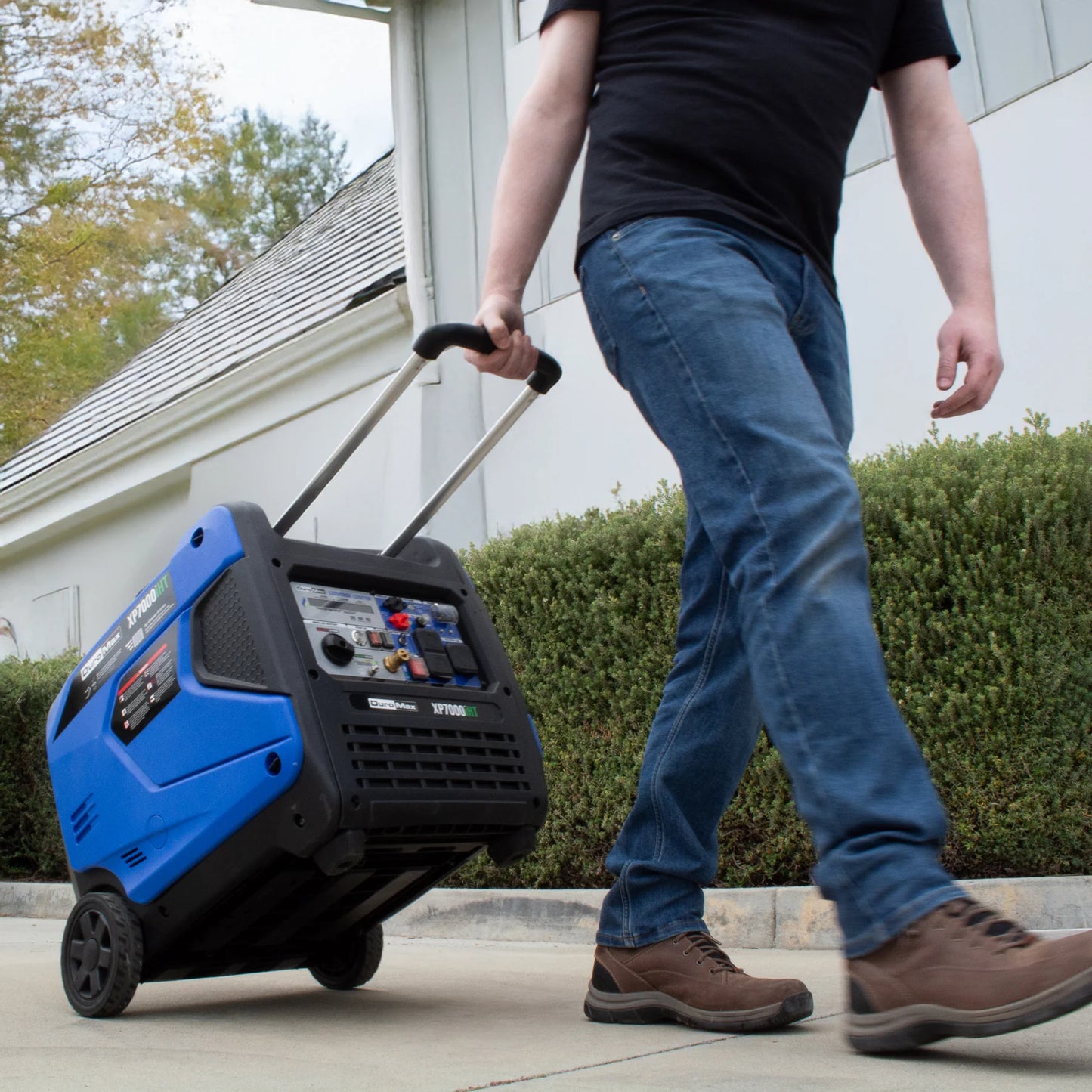 7,000 Watt Portable Tri Fuel Inverter Generator - Quiet, Low THD