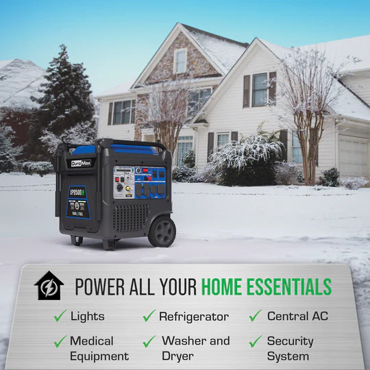 9,500 Watt Portable Dual Fuel Inverter Generator w/ CO Alert