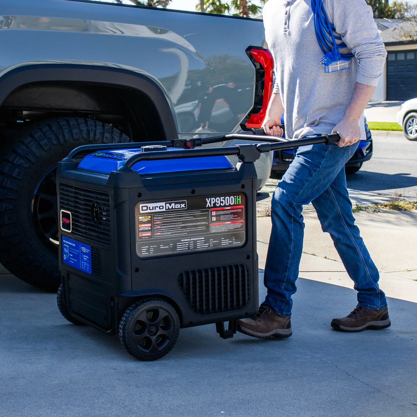 9,500 Watt Portable Dual Fuel Inverter Generator w/ CO Alert