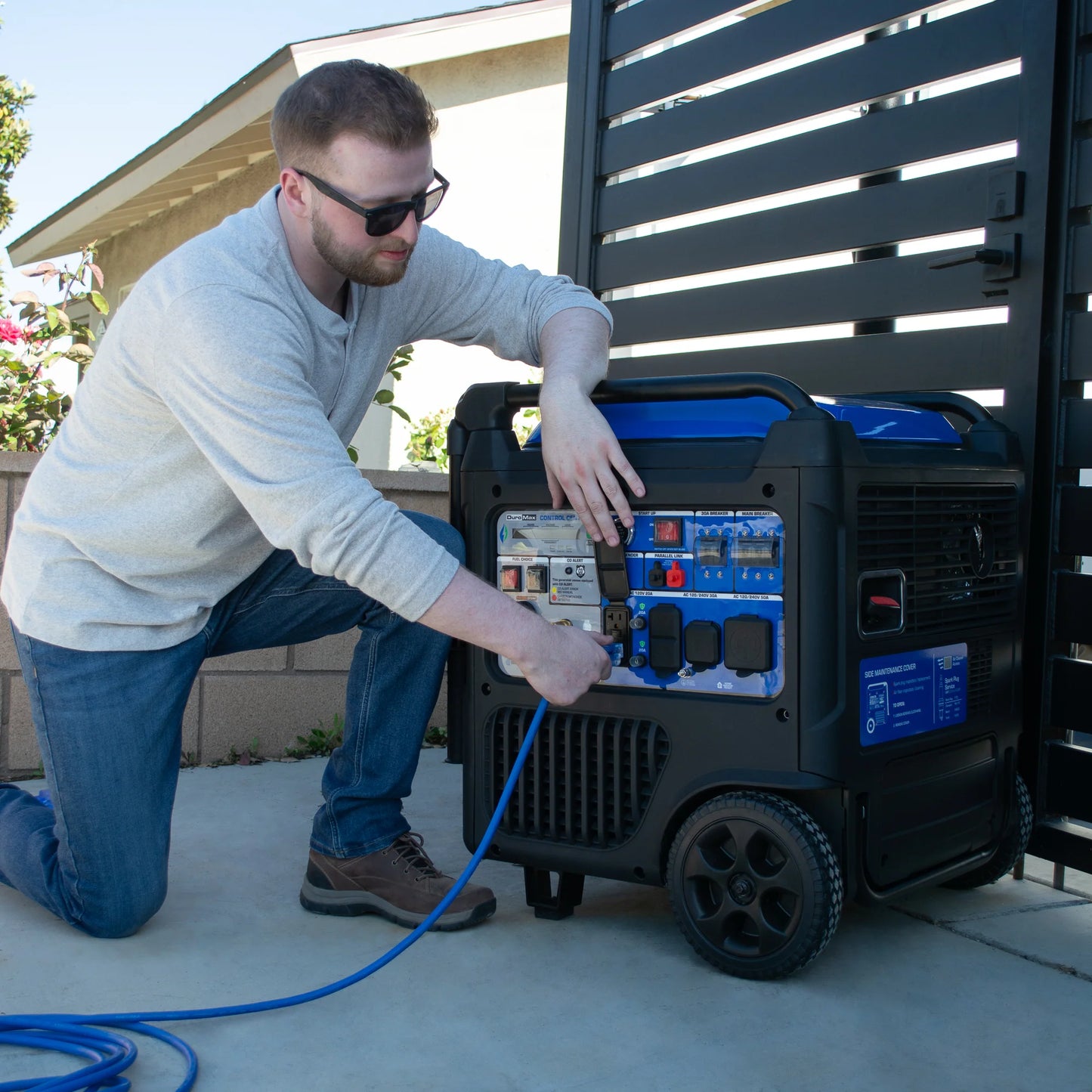 9,500 Watt Portable Dual Fuel Inverter Generator w/ CO Alert