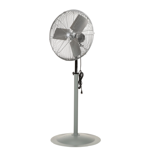 Vestil Steel Oscillating Pedestal Circulatory Fan 65-1/2 In. Height Silver