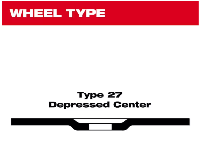 T27 Depressed Center Grinding Wheels 9" x 1/4" x 5/8"-11 flange