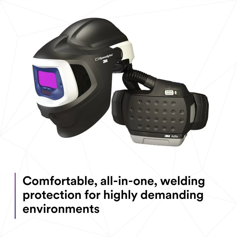 Adflo™ PAPR HE System with 3M Speedglas™ Welding Helmet 9100 MP, 37,1101-30iSW, Incl Kit/9100XXi Lens/HE Filter